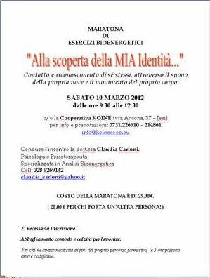 locandina maratona Marzo 2012