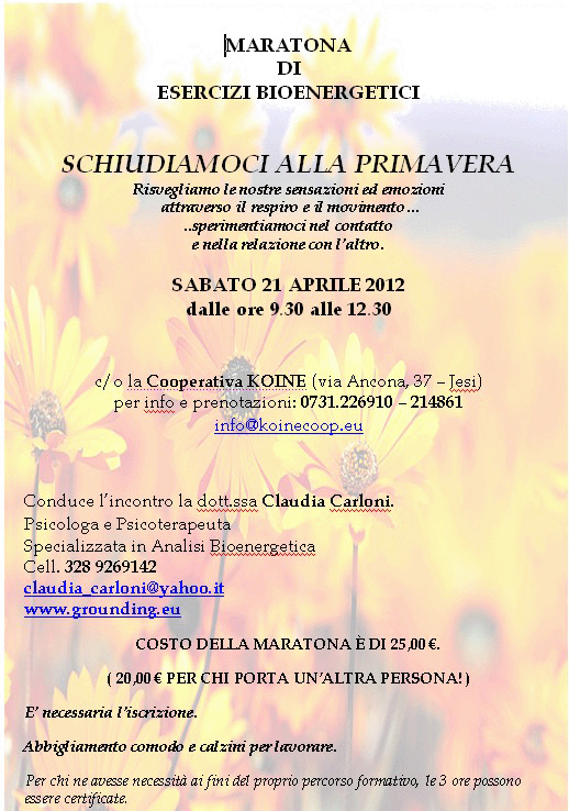 locandina maratona Aprile 2012