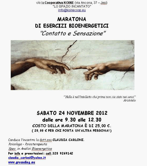 locandina maratona Novembre 2012